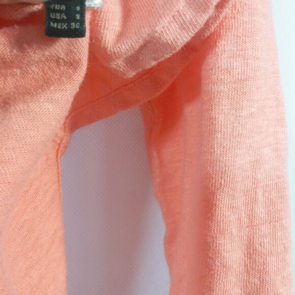 Massimo Dutti Orange Top Elbow Patches Size S - Picture 4 of 7